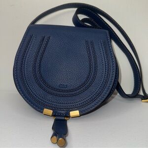 Chloé Marcie Small Saddle Tapestry Blue